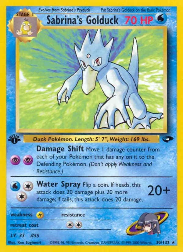 Sabrina's Golduck 30/132, Gym Challenge