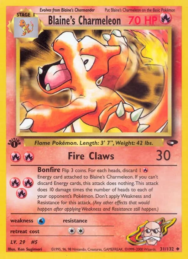 Blaine's Charmeleon 31/132, Gym Challenge