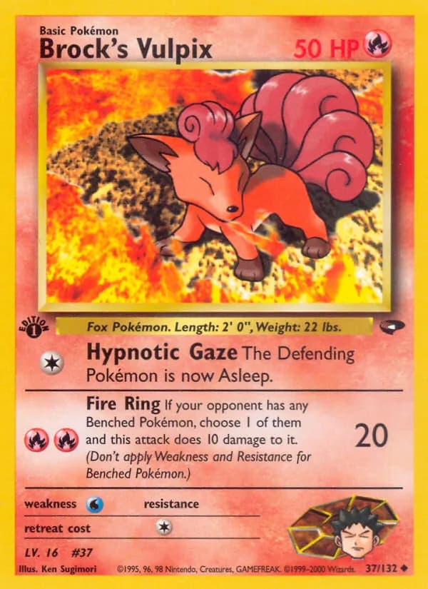 Brock's Vulpix 37/132, Gym Challenge