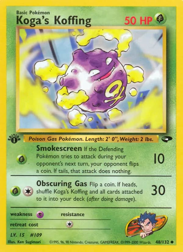 Koga's Koffing 48/132, Gym Challenge