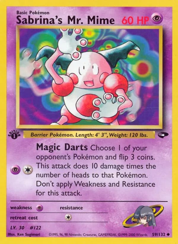 Sabrina's Mr. Mime 59/132, Gym Challenge