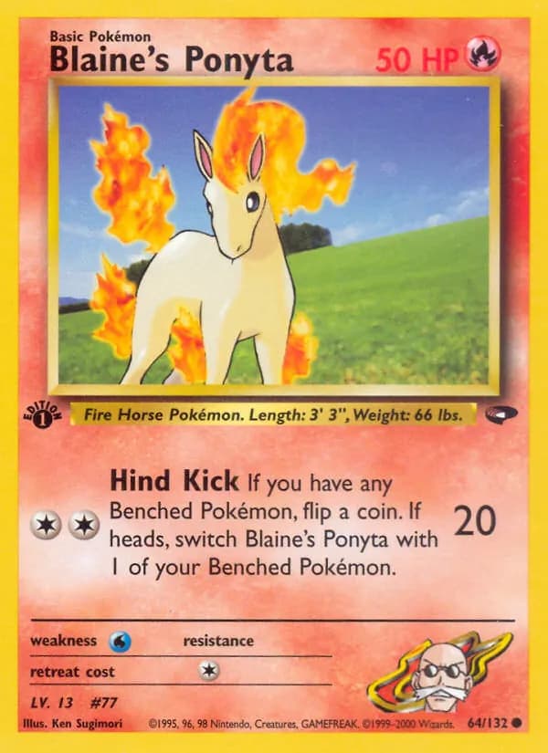 Blaine's Ponyta 64/132, Gym Challenge
