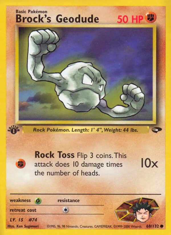 Brock's Geodude 68/132, Gym Challenge