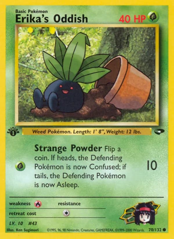 Erika's Oddish 70/132, Gym Challenge