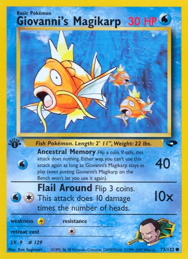 Giovanni's Magikarp 73/132, Gym Challenge