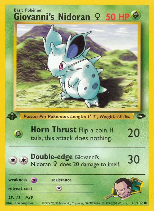 Giovanni's Nidoran ♀ 75/132, Gym Challenge
