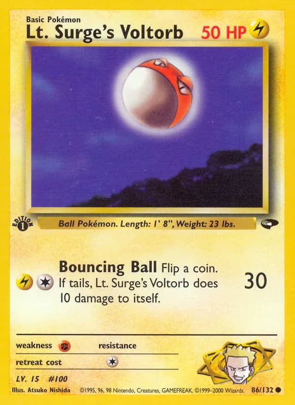 Lt. Surge's Voltorb 86/132, Gym Challenge