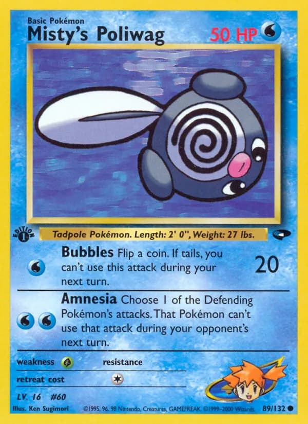 Misty's Poliwag 89/132, Gym Challenge