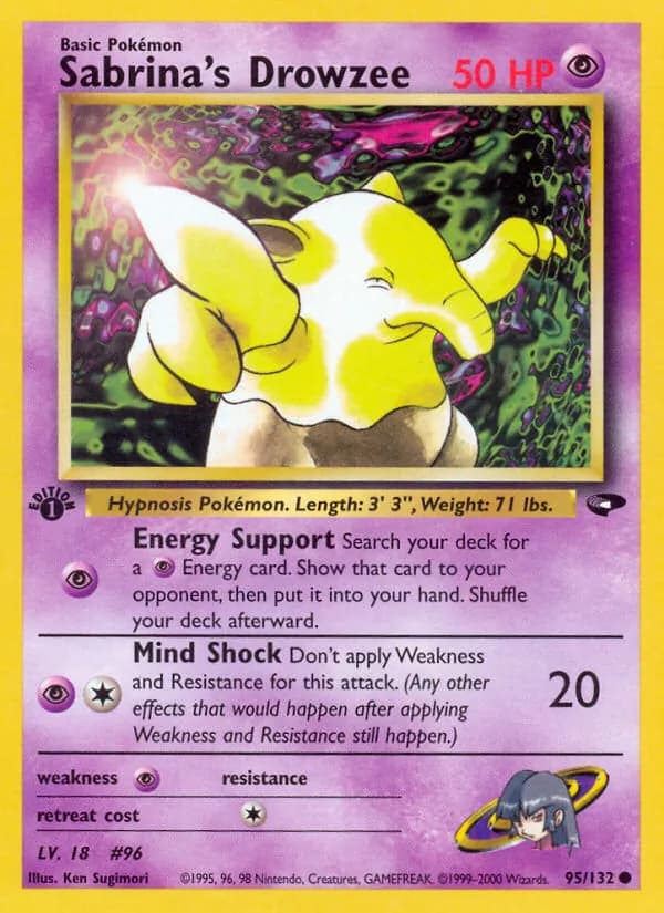 Sabrina's Drowzee 95/132, Gym Challenge