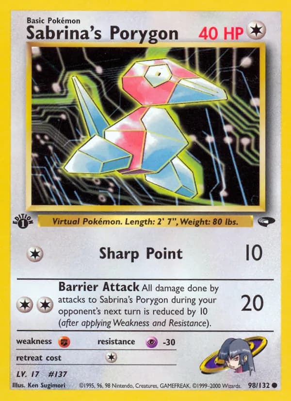 Sabrina's Porygon 98/132, Gym Challenge