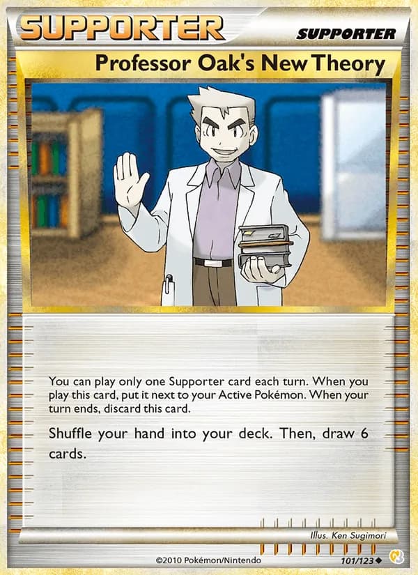 Professor Oak's New Theory 101/123, HeartGold SoulSilver