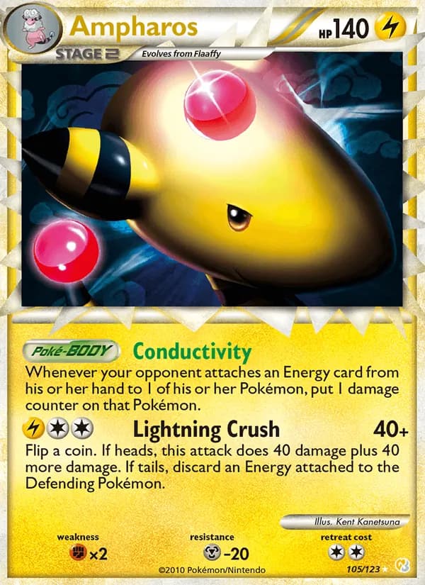 Ampharos 105/123, HeartGold SoulSilver