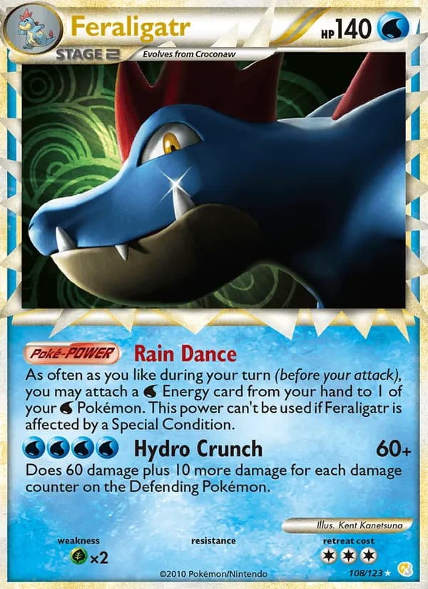 Feraligatr 108/123, HeartGold SoulSilver