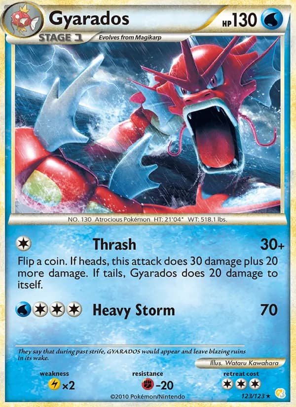 Gyarados 123/123, HeartGold SoulSilver