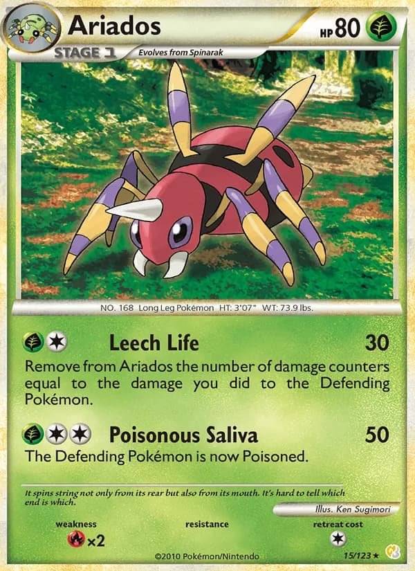 Ariados 15/123, HeartGold SoulSilver