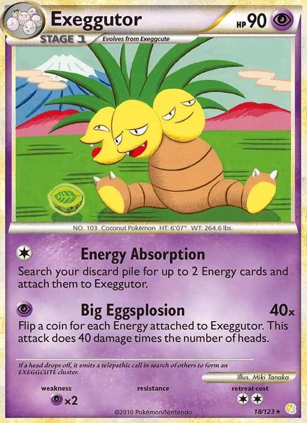 Exeggutor 18/123, HeartGold SoulSilver