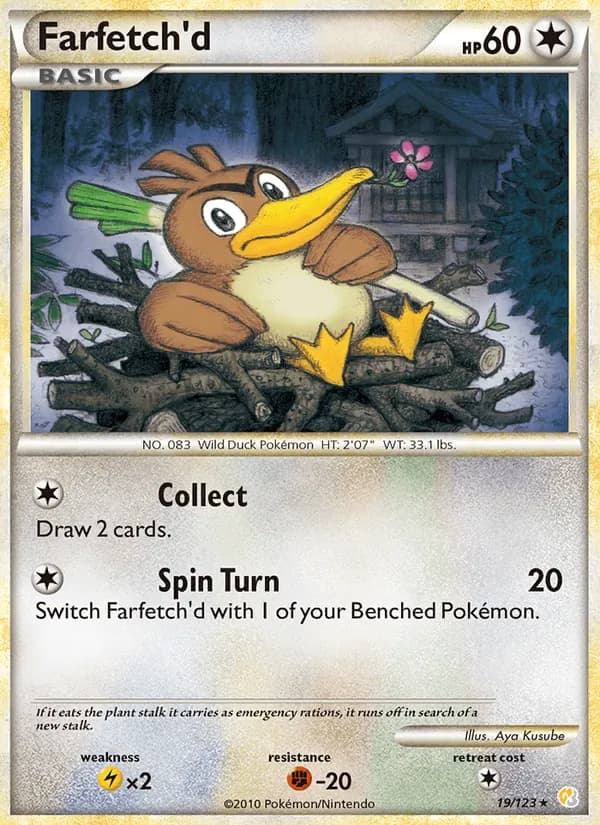 Farfetch'd 19/123, HeartGold SoulSilver