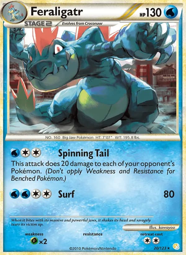 Feraligatr 20/123, HeartGold SoulSilver