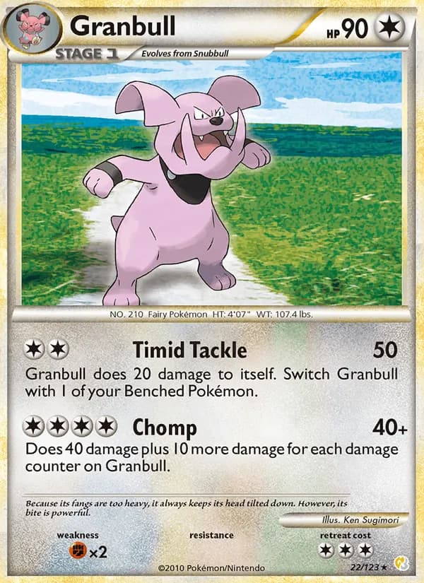 Granbull 22/123, HeartGold SoulSilver