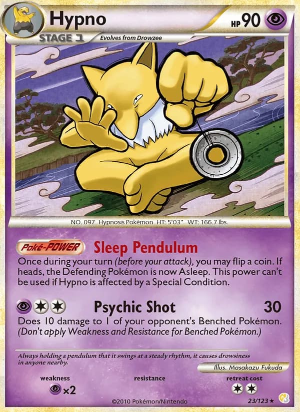 Hypno 23/123, HeartGold SoulSilver