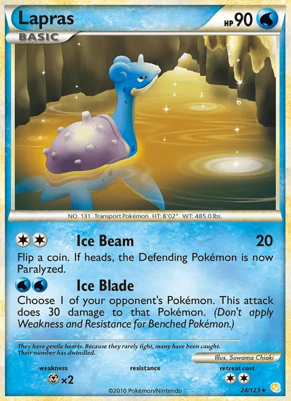Lapras 24/123, HeartGold SoulSilver