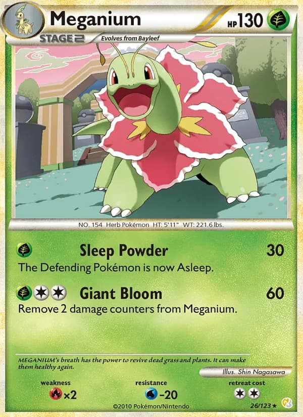 Meganium 26/123, HeartGold SoulSilver