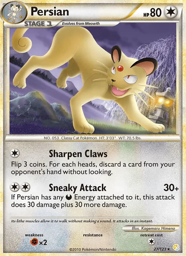 Persian 27/123, HeartGold SoulSilver