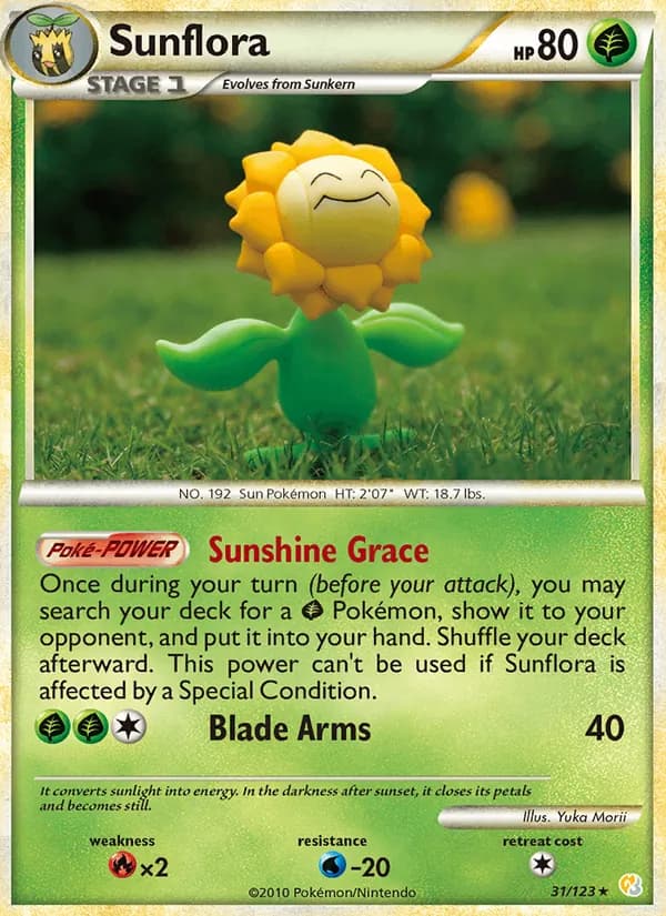 Sunflora 31/123, HeartGold SoulSilver