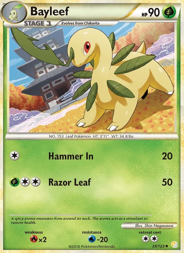 Bayleef 35/123, HeartGold SoulSilver