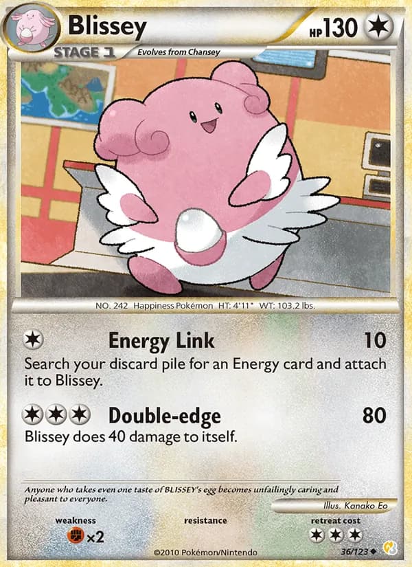 Blissey 36/123, HeartGold SoulSilver