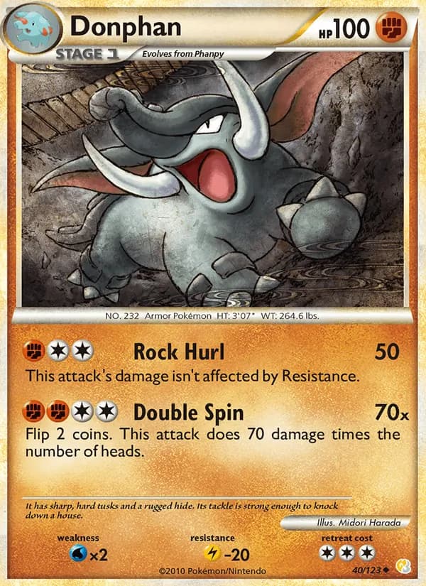 Donphan 40/123, HeartGold SoulSilver