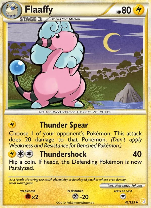Flaaffy 42/123, HeartGold SoulSilver
