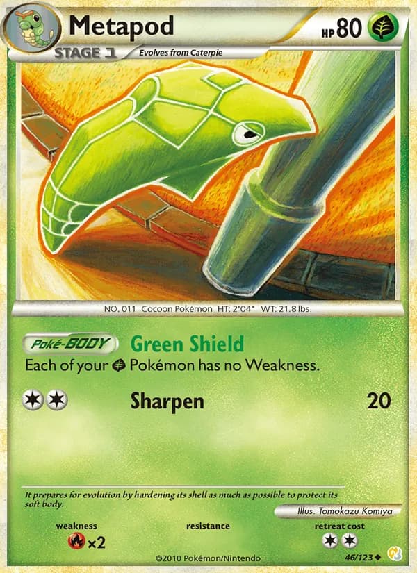 Metapod 46/123, HeartGold SoulSilver