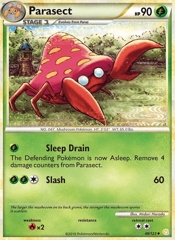 Parasect 48/123, HeartGold SoulSilver
