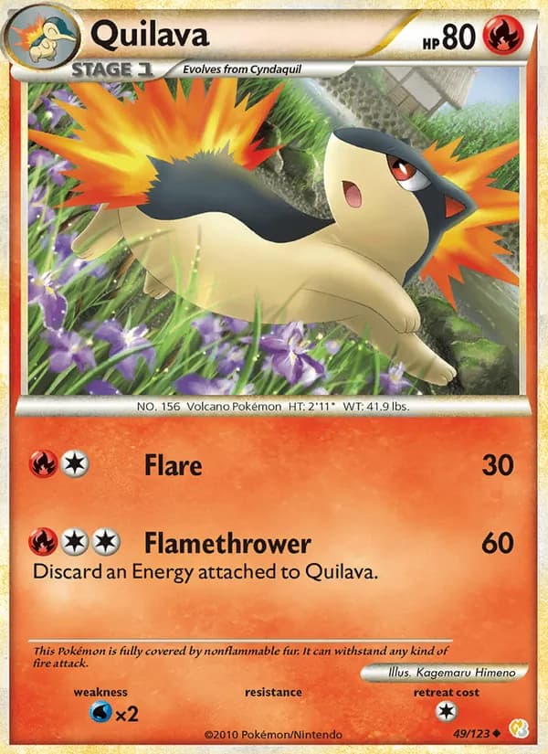 Quilava 49/123, HeartGold SoulSilver