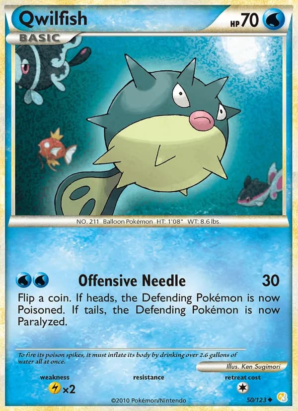 Qwilfish 50/123, HeartGold SoulSilver