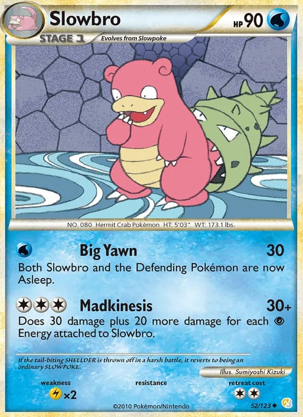Slowbro 52/123, HeartGold SoulSilver