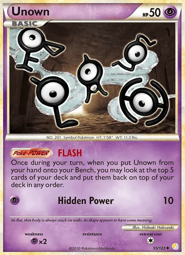 Unown 55/123, HeartGold SoulSilver