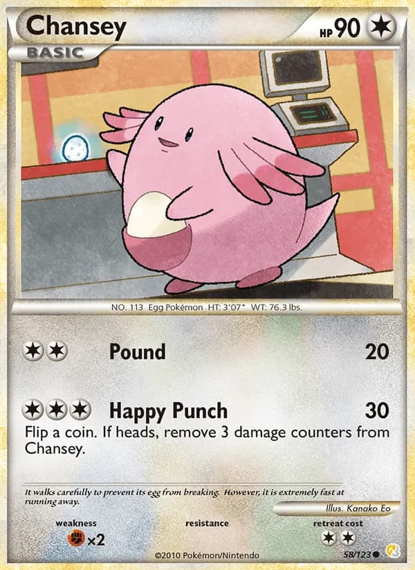 Chansey 58/123, HeartGold SoulSilver