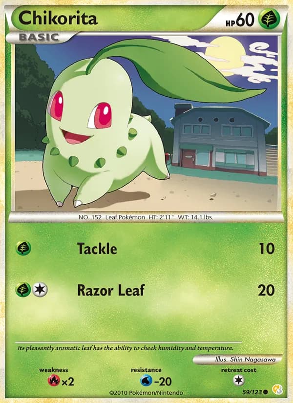 Chikorita 59/123, HeartGold SoulSilver