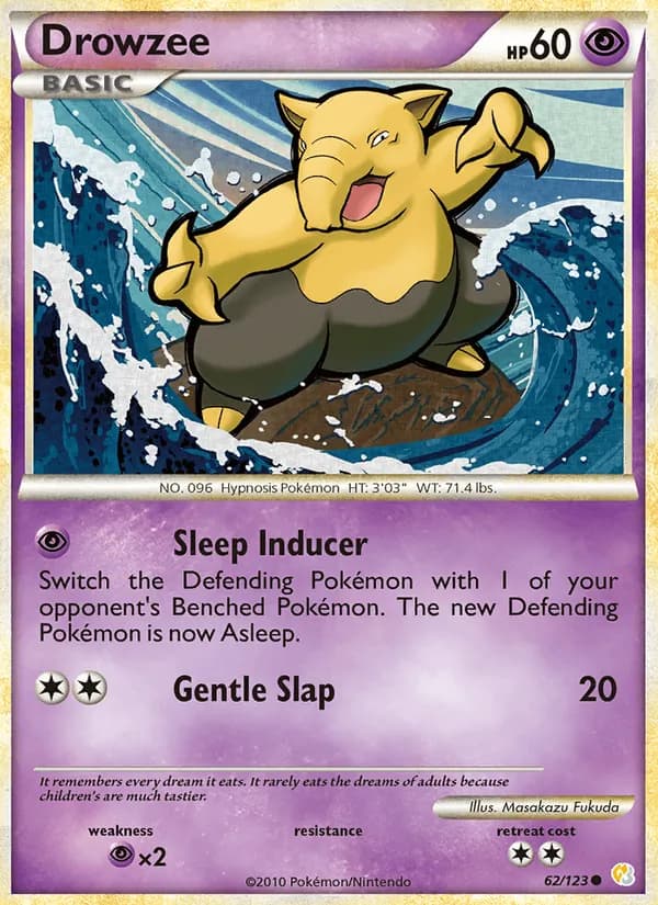 Drowzee 62/123, HeartGold SoulSilver