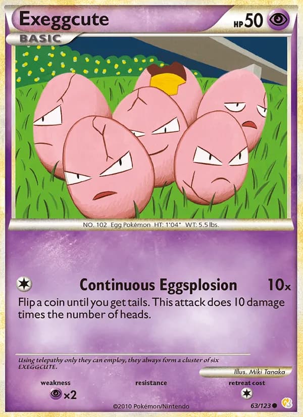 Exeggcute 63/123, HeartGold SoulSilver
