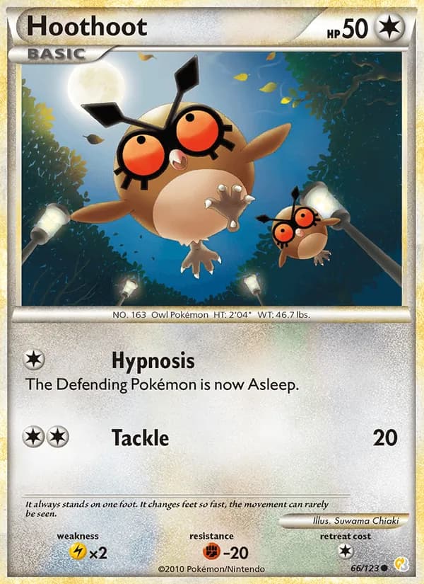 Hoothoot 66/123, HeartGold SoulSilver
