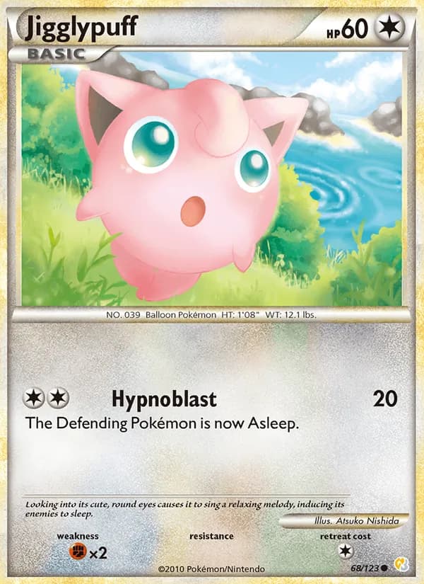 Jigglypuff 68/123, HeartGold SoulSilver