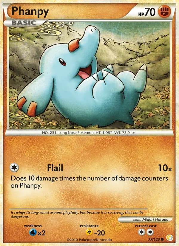 Phanpy 77/123, HeartGold SoulSilver
