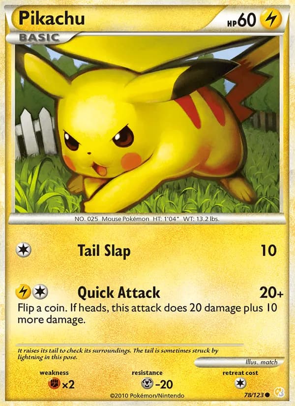 Pikachu 78/123, HeartGold SoulSilver