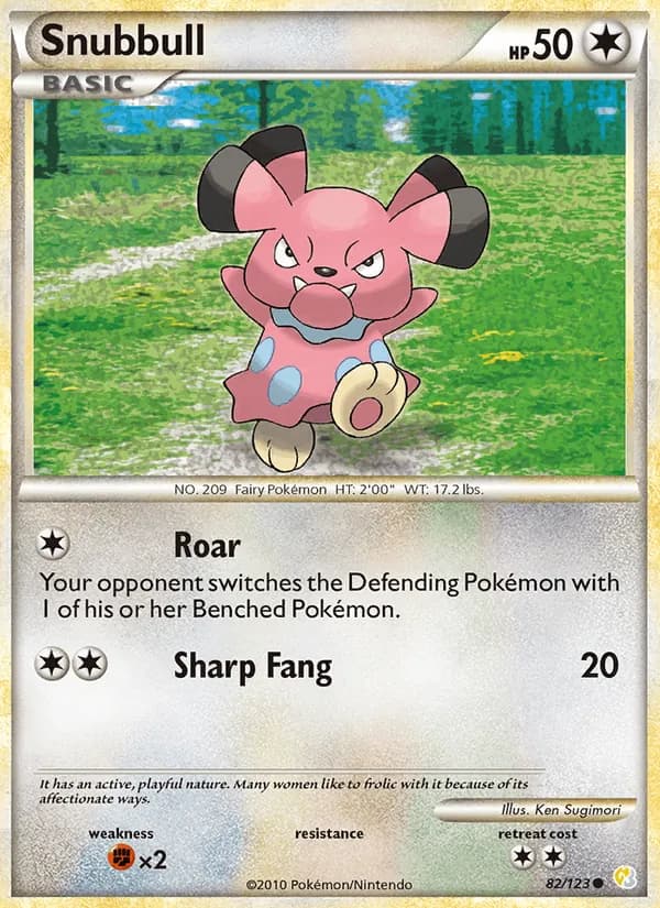 Snubbull 82/123, HeartGold SoulSilver