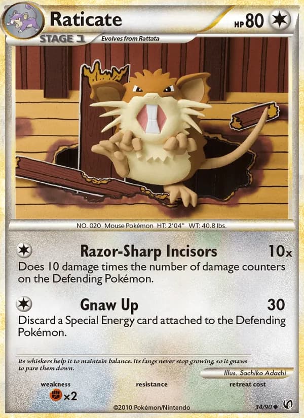 Raticate 34/90, Undaunted