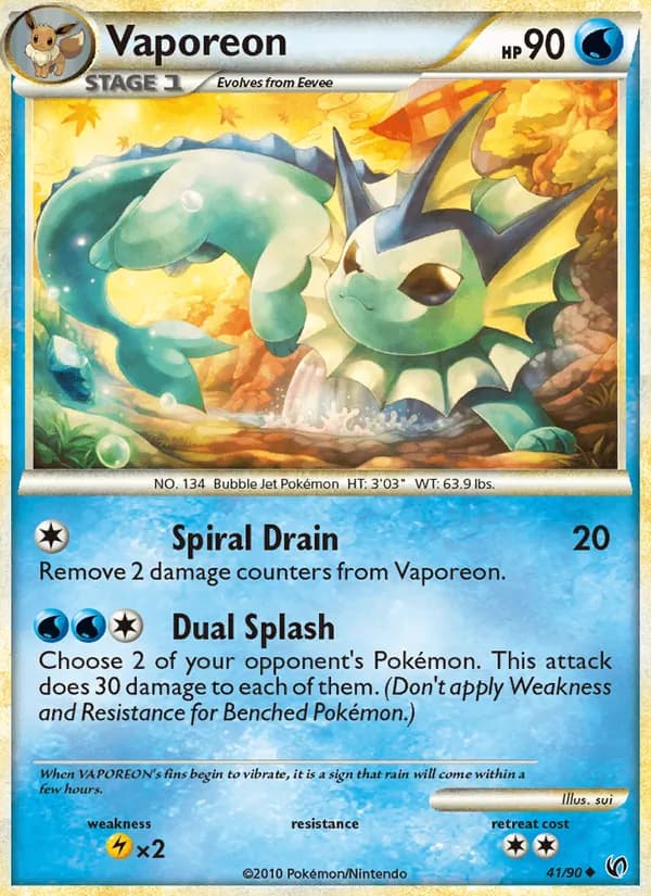 Vaporeon 41/90, Undaunted