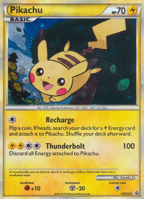 Pikachu HGSS03/25, HGSS Black Star Promos